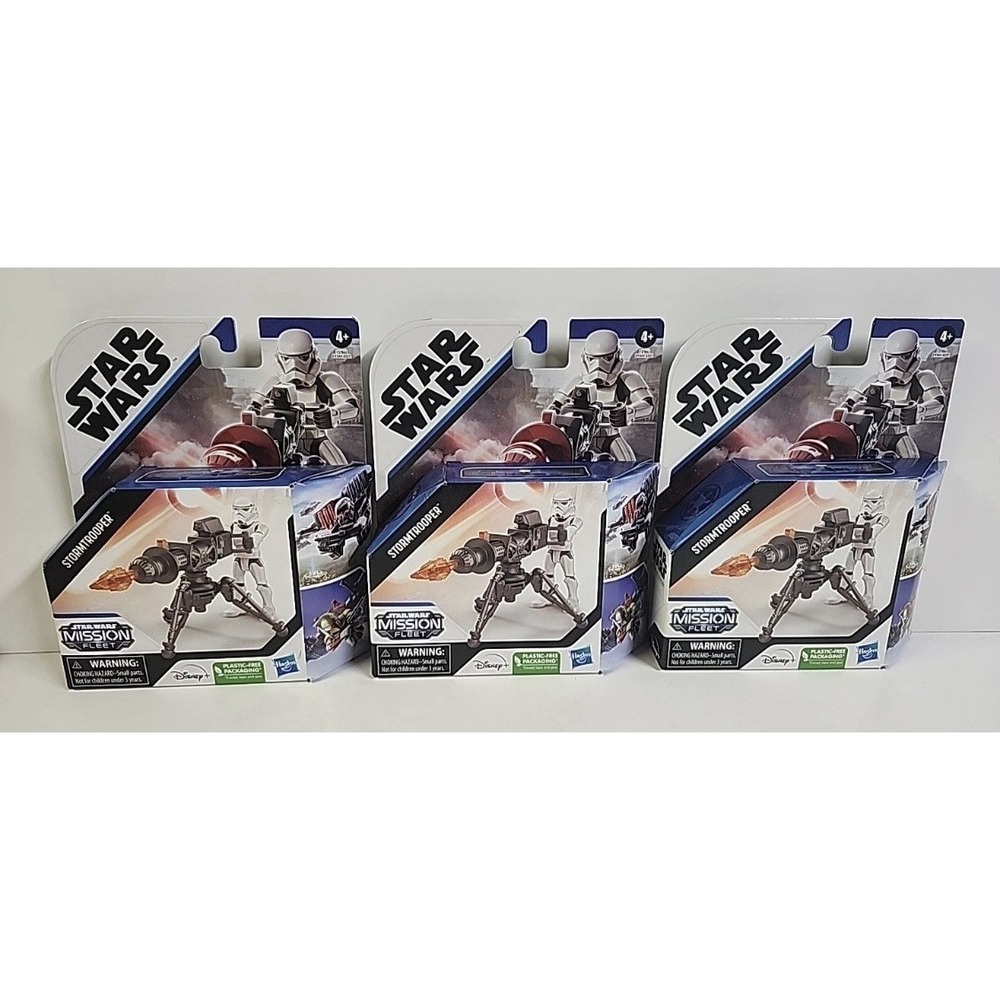Lot of 3 Star Wars Mission Fleet Stormtrooper Imperial Cannon Assault Hasbro